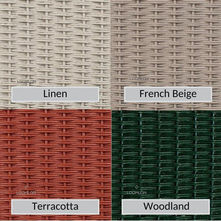 Hamptons Outdoor Wicker Corner Sectional Accent Tables-Outdoor Lounge Sets-Lloyd Flanders-LOOMLAN