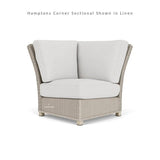 Hamptons Outdoor Wicker Corner Sectional Accent Tables-Outdoor Lounge Sets-Lloyd Flanders-LOOMLAN