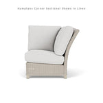 Hamptons Outdoor Wicker Corner Sectional Accent Tables