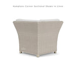 Hamptons Outdoor Wicker Corner Sectional Accent Tables