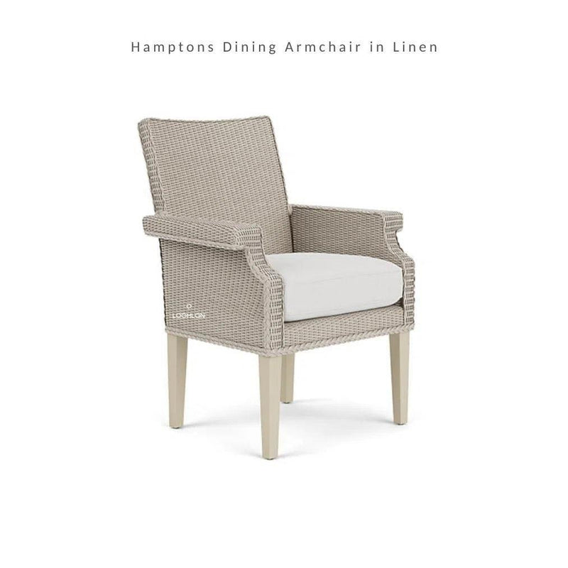 Hamptons Outdoor Wicker Dining Table Set for 6-Outdoor Dining Sets-Lloyd Flanders-LOOMLAN