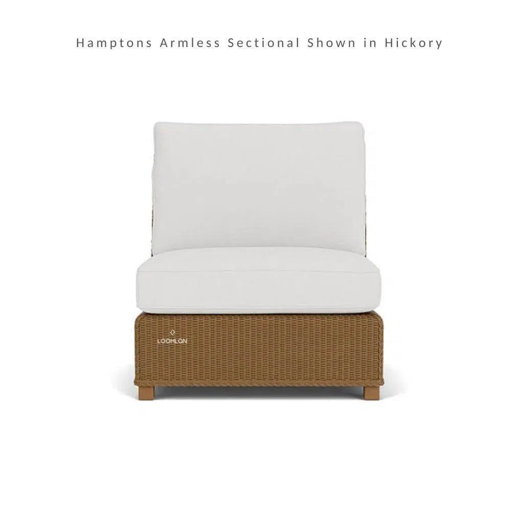 Hamptons Outdoor Wicker L-Shaped Sectional Side Table