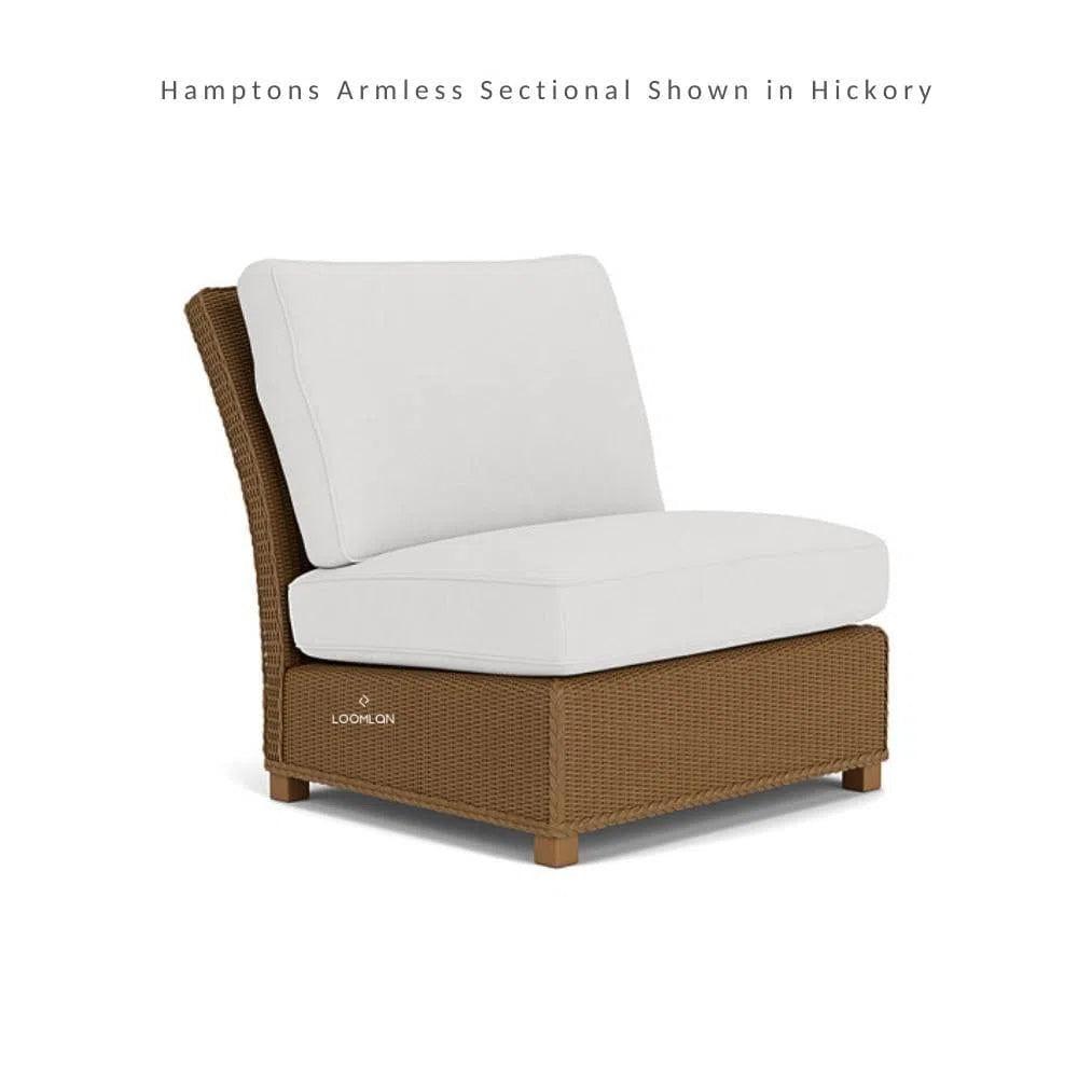 Hamptons Outdoor Wicker L-Shaped Sectional Side Table