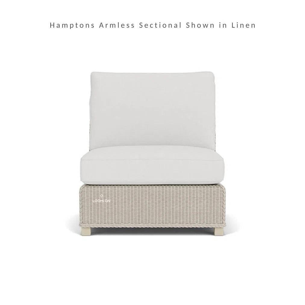 Hamptons Outdoor Wicker L-Shaped Sectional Side Table