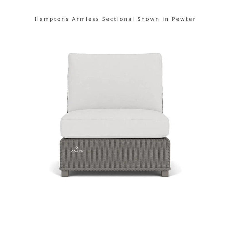 Hamptons Outdoor Wicker L-Shaped Sectional Side Table-Outdoor Lounge Sets-Lloyd Flanders-LOOMLAN