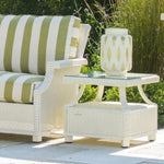 Hamptons Outdoor Wicker L-Shaped Sectional Side Table