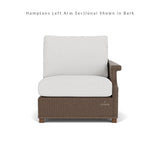 Hamptons Outdoor Wicker L-Shaped Sectional With Accent Tables Outdoor Lounge Sets LOOMLAN By Lloyd Flanders