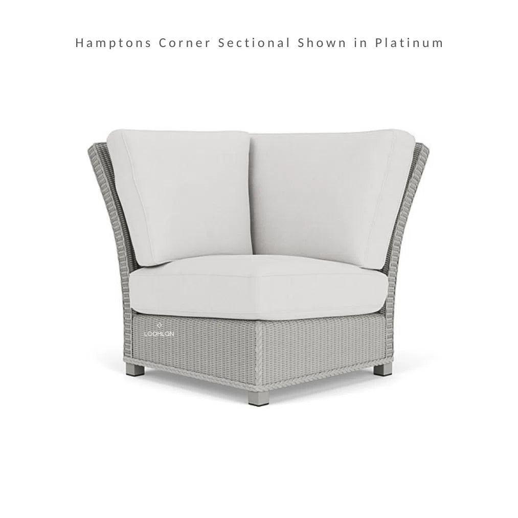 Hamptons Outdoor Wicker Sectional Coffee Table Set