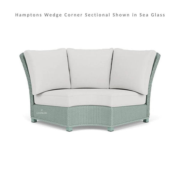 Hamptons Outdoor Wicker Sectional Lounge Set Chair-Outdoor Lounge Sets-Lloyd Flanders-LOOMLAN