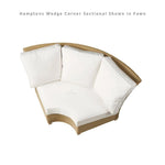 Hamptons Outdoor Wicker Sectional Lounge Set Chair