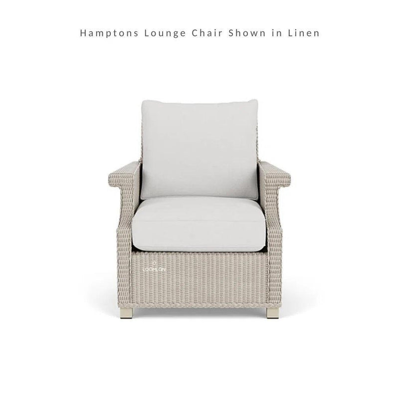 Hamptons Outdoor Wicker Sectional Sofa & Lounge Chair-Outdoor Lounge Sets-Lloyd Flanders-LOOMLAN