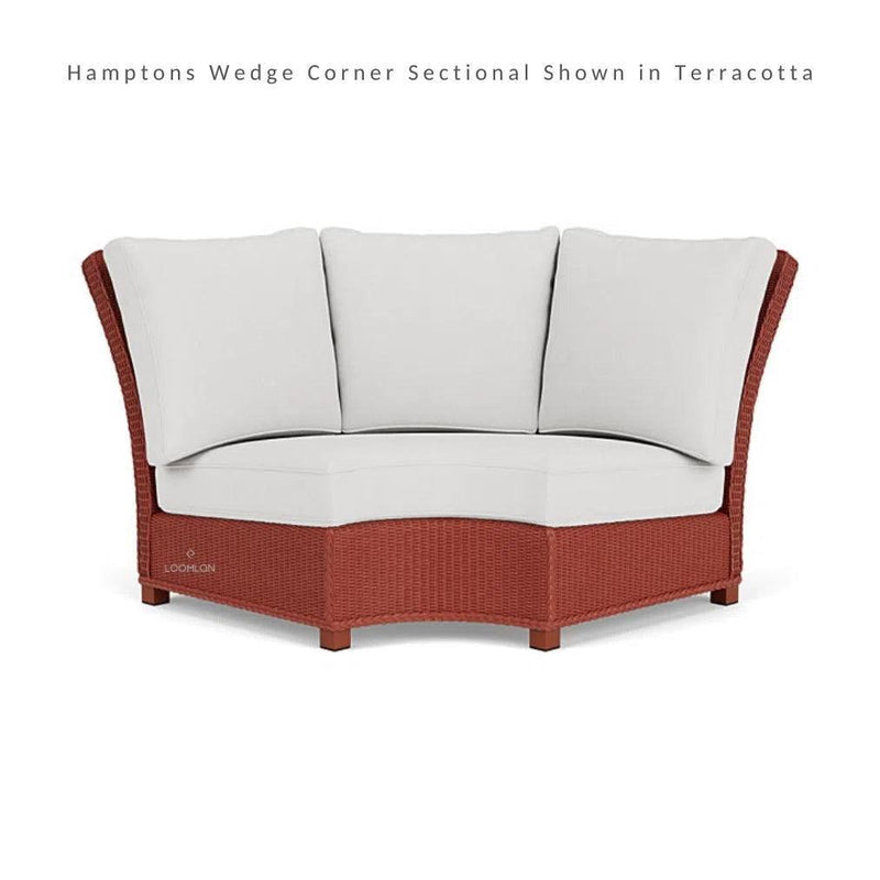 Hamptons Outdoor Wicker Sectional Sofa & Lounge Chair-Outdoor Lounge Sets-Lloyd Flanders-LOOMLAN