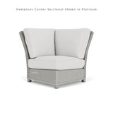Hamptons Outdoor Wicker Sectional With Coffee Table Set Outdoor Lounge Sets LOOMLAN By Lloyd Flanders