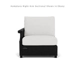 Hamptons Outdoor Wicker Small Chaise Sectional Ottoman