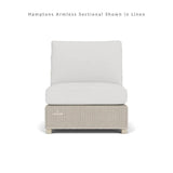 Hamptons Outdoor Wicker Small Chaise Sectional Ottoman-Outdoor Lounge Sets-Lloyd Flanders-LOOMLAN