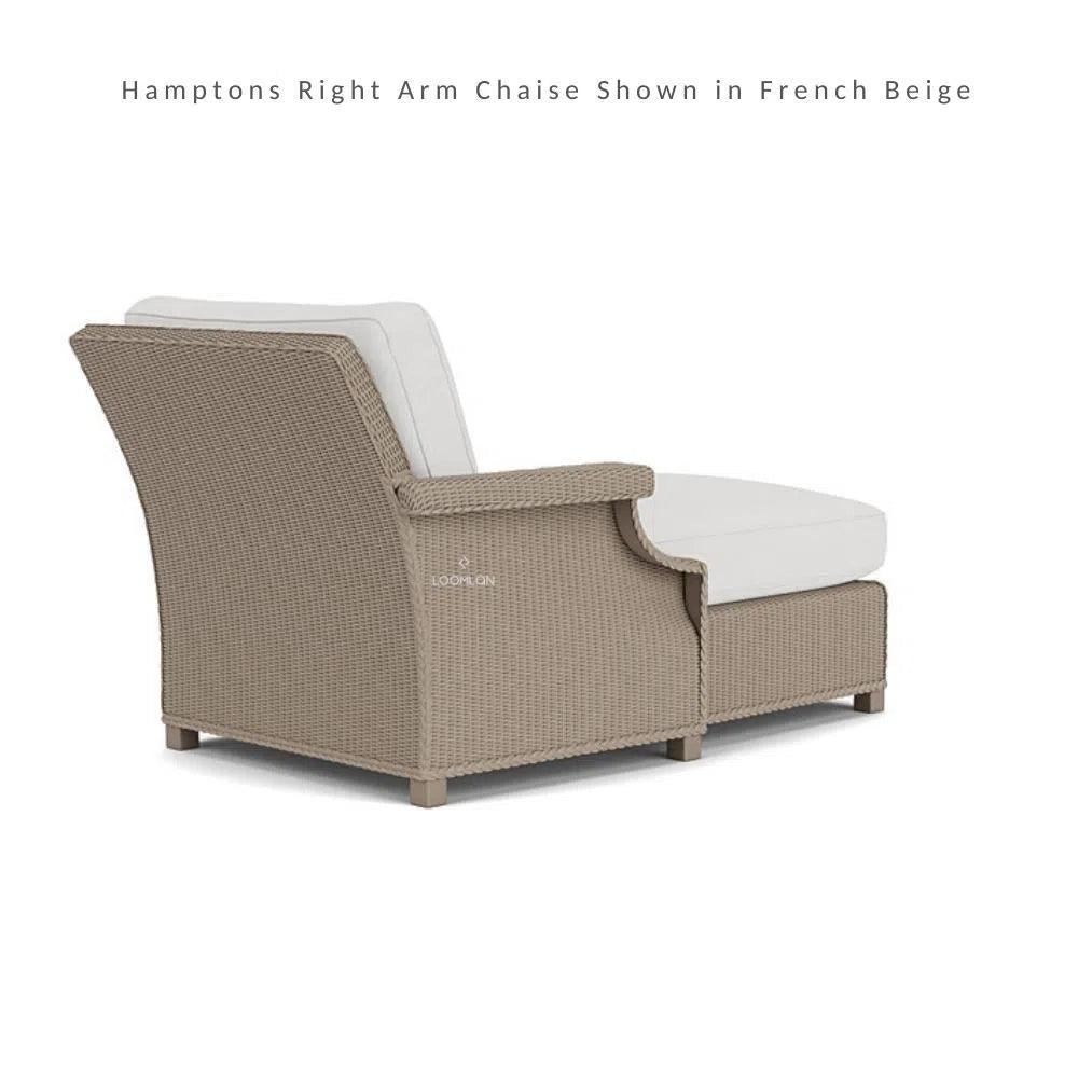 Hamptons Right Chaise Unit Outdoor Patio Furniture