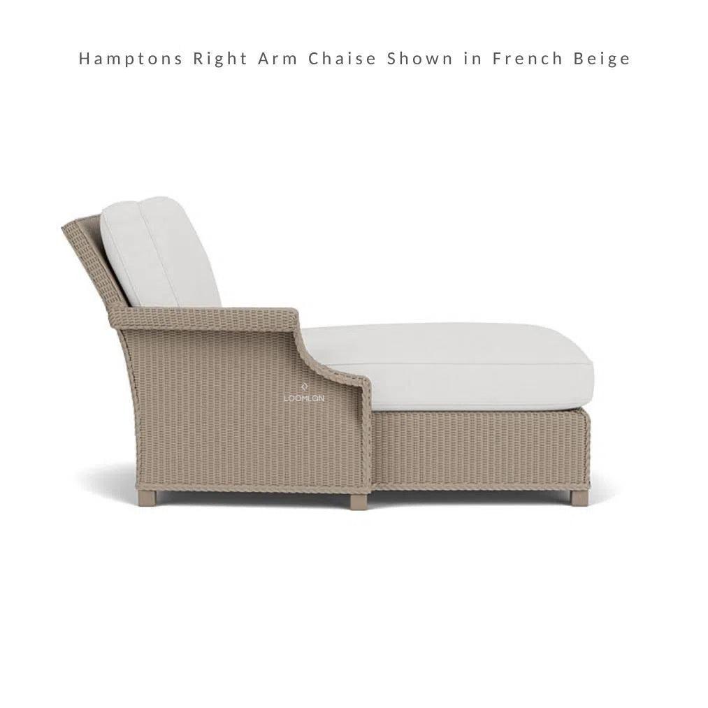 Hamptons Right Chaise Unit Outdoor Patio Furniture