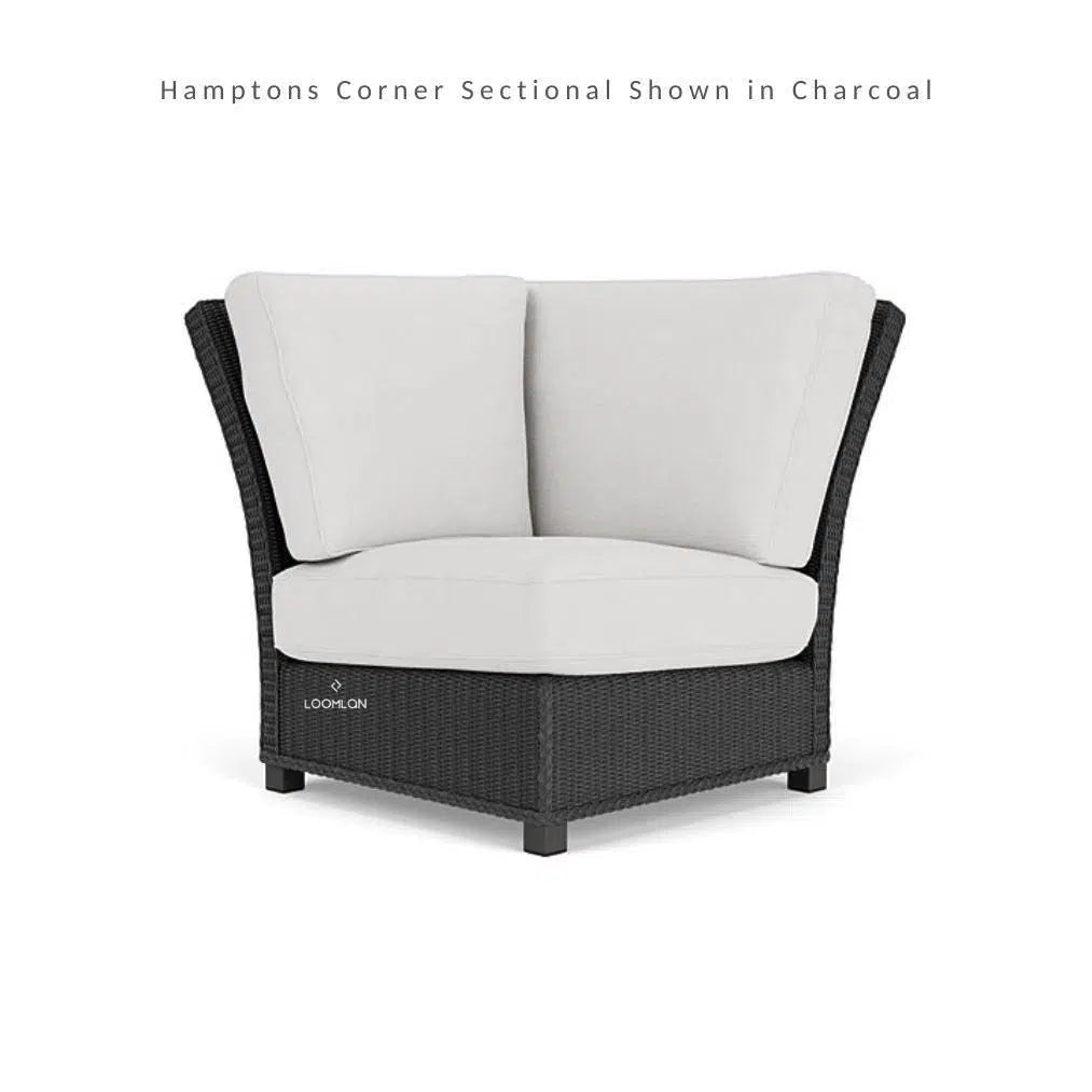 Hamptons Single Corner Sectional Wicker Outdoor