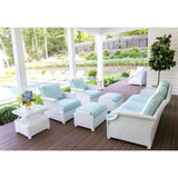 Hamptons Square End Accent Table Glass Lloyd Flanders-Outdoor Side Tables-Lloyd Flanders-LOOMLAN