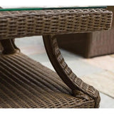 Hamptons Square End Accent Table Glass Lloyd Flanders-Outdoor Side Tables-Lloyd Flanders-LOOMLAN