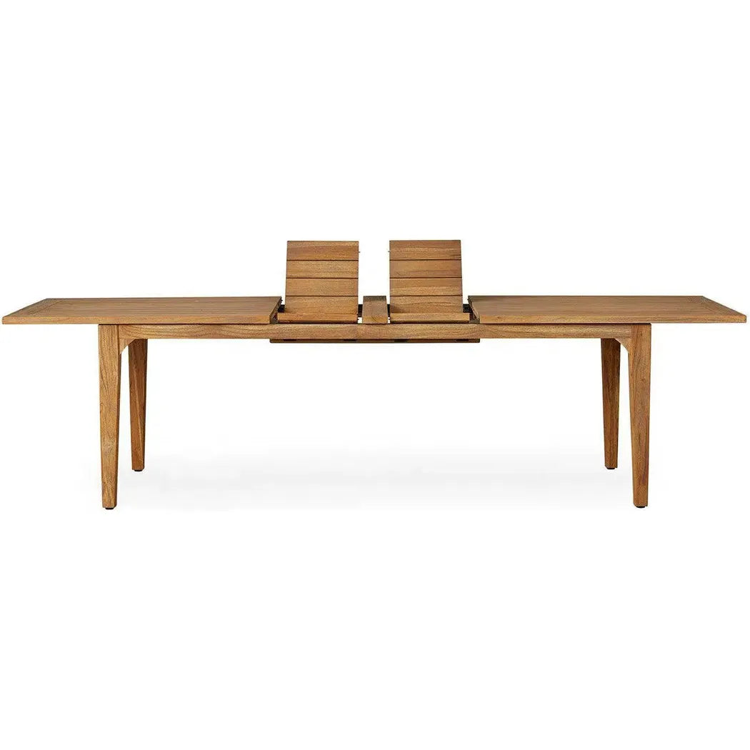 Hamptons Teak Extendable Dining Table Set With Chairs