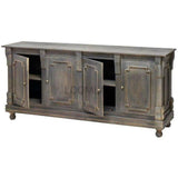 Hand Carved 4 Door Large Sideboard Buffet