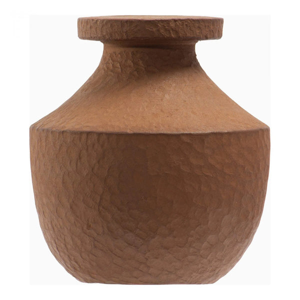 Hand Made Ceramic Brown Terracotta Attura Decorative Vessel Vases & Jars LOOMLAN By Moe's Home