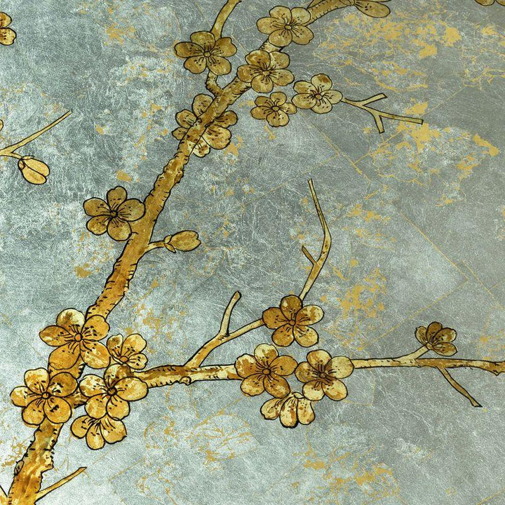 Hand Painted Cherry Blossom Design Cocktail Table - LOOMLAN - Chelsea House - Coffee Tables