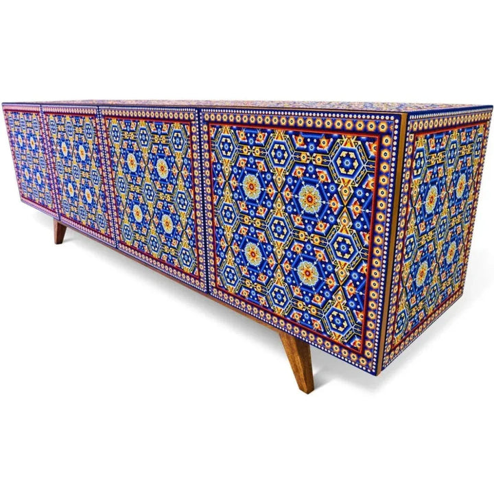 Handmade Unique Beaded Beaded Cabinet - LOOMLAN - Victor Betancourt - Sideboards