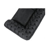 88" Vintage Black Chesterfield Leather Sofa Made to Order Sofas & Loveseats LOOMLAN By Uptown Sebastian