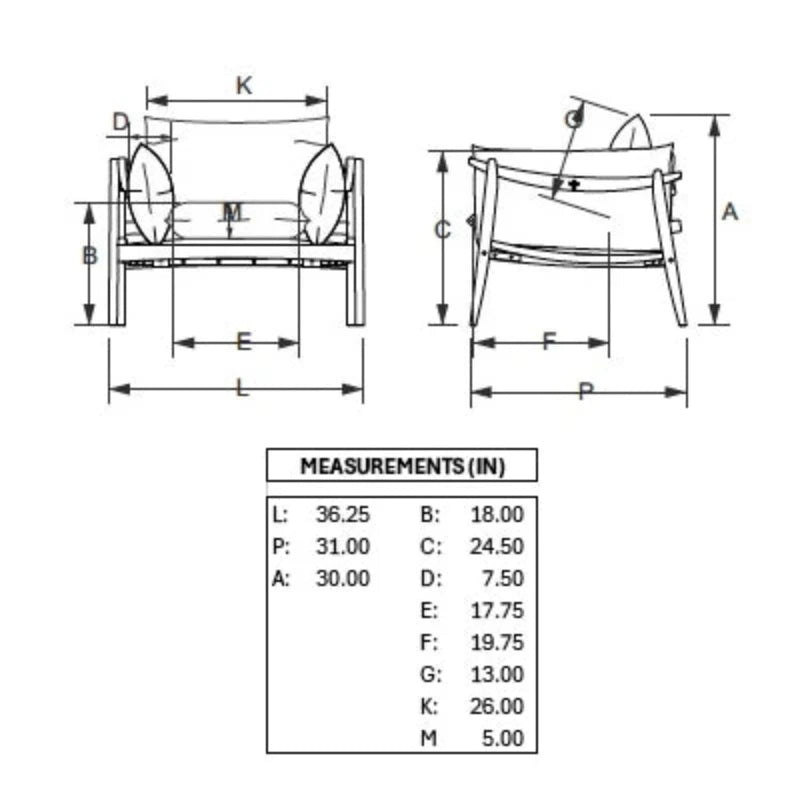 Hara Fabric Upholstered Accent Chair