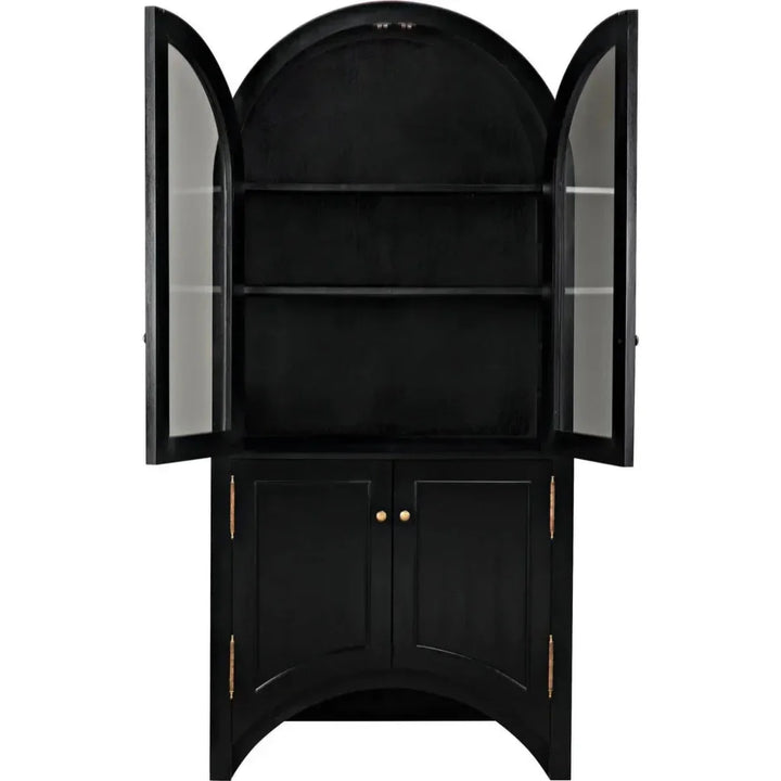Haring Hutch Curio Buffet Cabinet - LOOMLAN - Noir - Buffets & Curios
