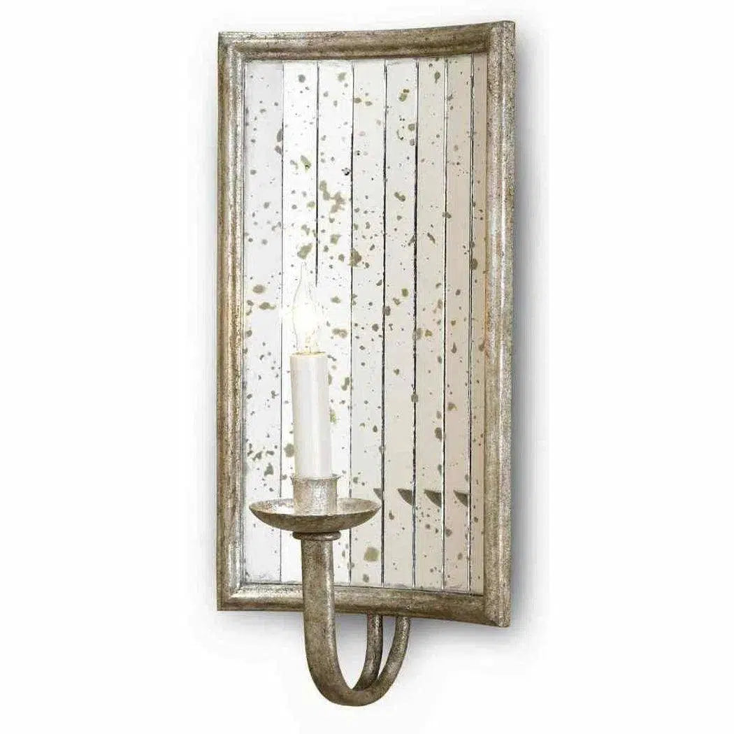 Harlow Silver Leaf Antique Twilight Wall Sconce