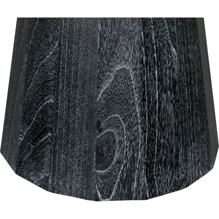 Harlow Wood Black Round Coffee Table - LOOMLAN - Noir - Coffee Tables