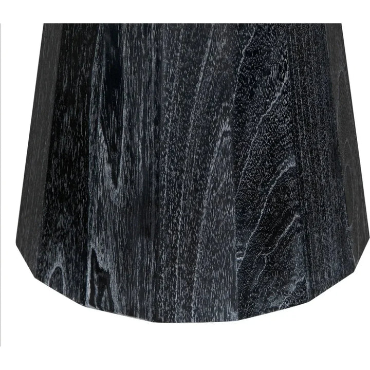 Harlow Wood Black Round Coffee Table - LOOMLAN - Noir - Coffee Tables