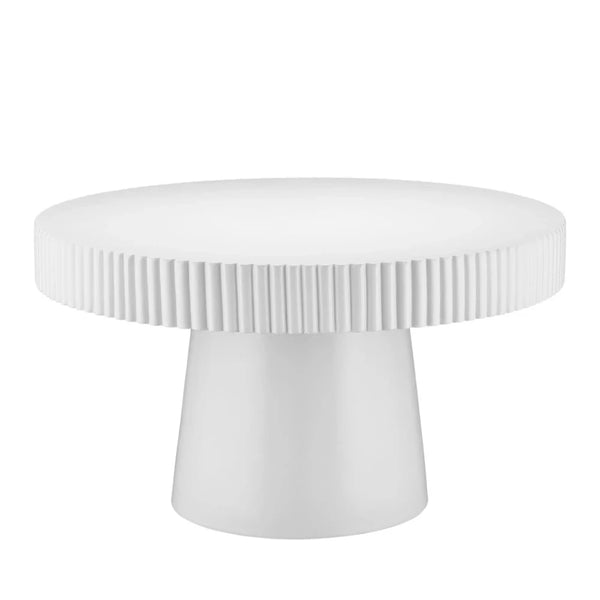 Harlow White Concrete Outdoor Cocktail Table