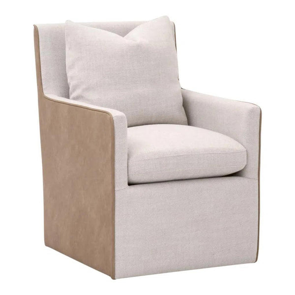 Harmony Two Tone Dining Arm Chair with Casters