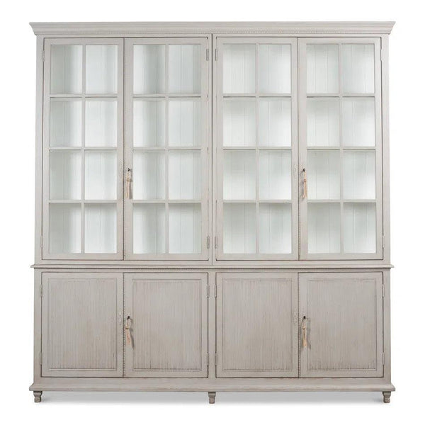 Harper Glass Doors Front Curio Bookcase Cabinets