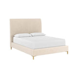 Harris Performance Fabric Bed Frame-Beds-SUNPAN-Casablanca Cloud-Queen-LOOMLAN