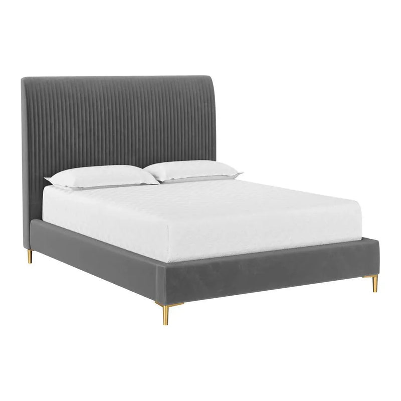 Harris Performance Fabric Bed Frame-Beds-SUNPAN-Casablanca Storm-Queen-LOOMLAN