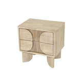 Haru Elegant Designed Wooden Nightstand-Nightstands-LH Imports-LOOMLAN