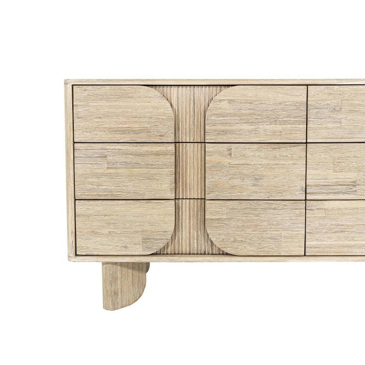 Haru Modern Designed Wooden 6 Drawer Dresser - LOOMLAN - LH Imports - Dressers