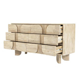 Haru Modern Designed Wooden 6 Drawer Dresser