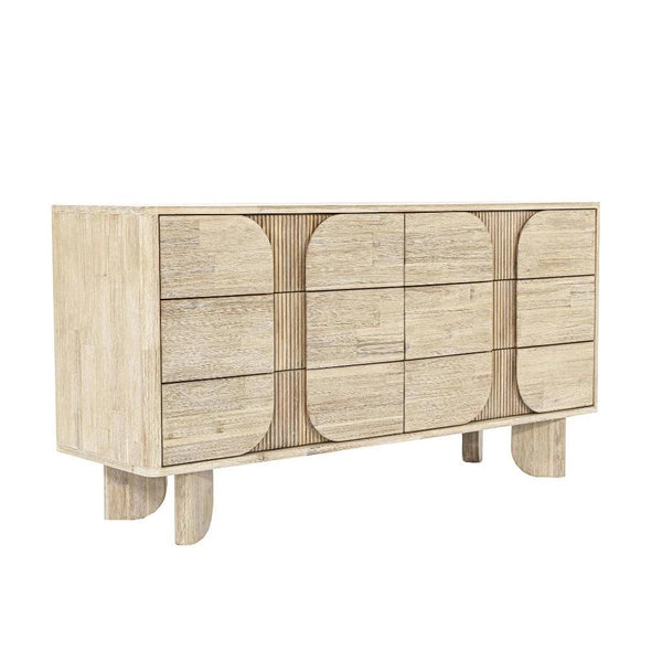 Haru Modern Designed Wooden 6 Drawer Dresser-Dressers-LH Imports-LOOMLAN