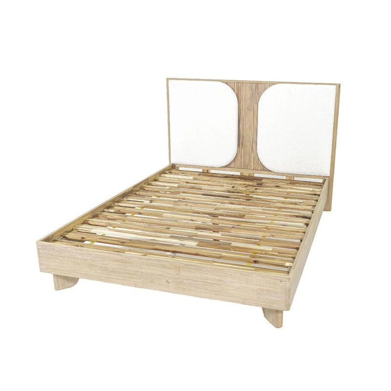 Haru Wood Framed Luxurious Bed-Beds-LH Imports-LOOMLAN