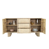 Haru Wooden 5 Center Drawer Sideboard