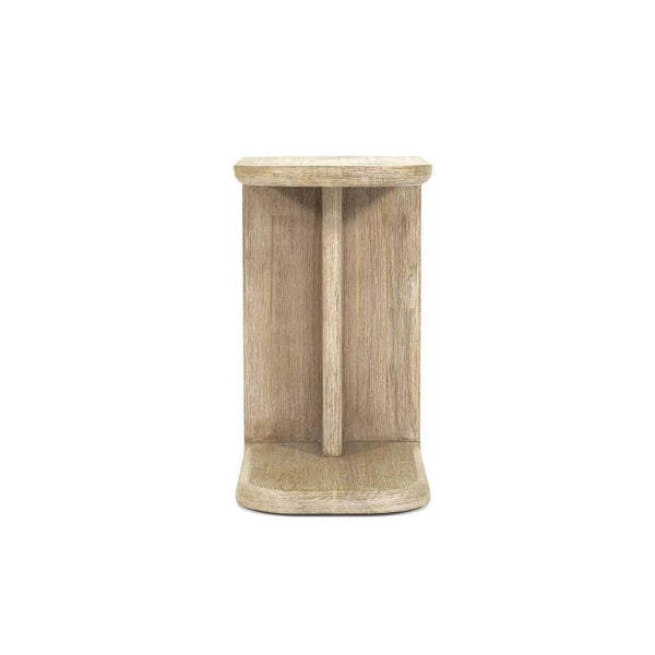 Haru Wooden C-Shaped Stylish Side Table