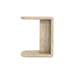 Haru Wooden C-Shaped Stylish Side Table-Side Tables-LH Imports-LOOMLAN