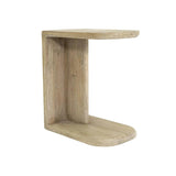 Haru Wooden C-Shaped Stylish Side Table-Side Tables-LH Imports-LOOMLAN