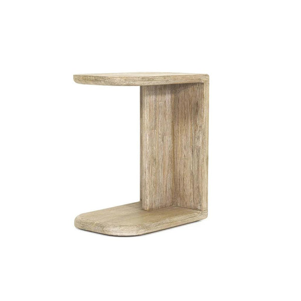 Haru Wooden C-Shaped Stylish Side Table